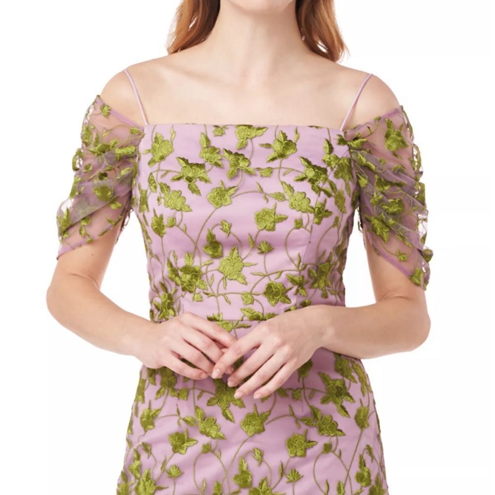 JS Collections Embroidered Gown - Picture 4 of 9